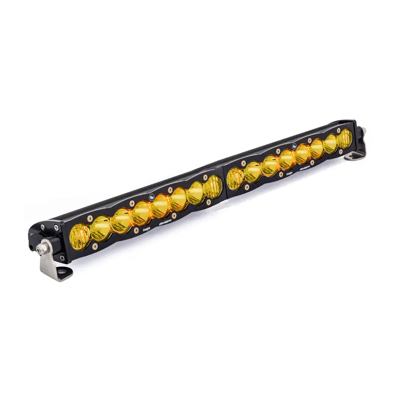 20 Inch Led Light Bar Single Amber Straight Driving Combo Pattern S8 Series Baja Designs 1