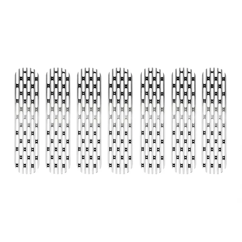 2007-18 Jeep Jk Grille Inserts Polished 1