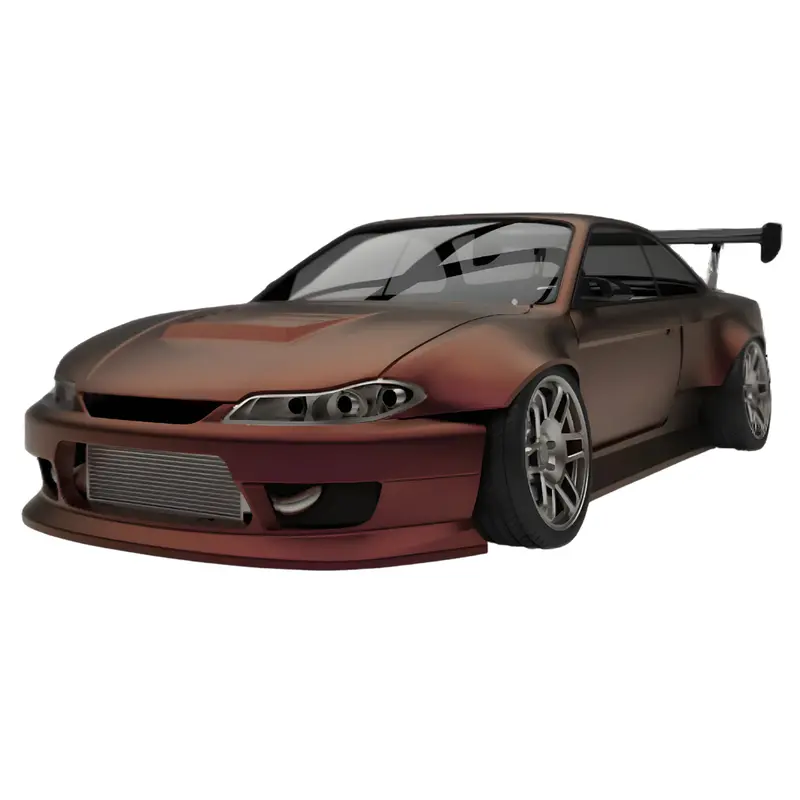 24Krc Nissan S14.9 S14 Silvia Clear Unpainted 1/10 Rc Drift Body Shell Af-Ns14.9 1