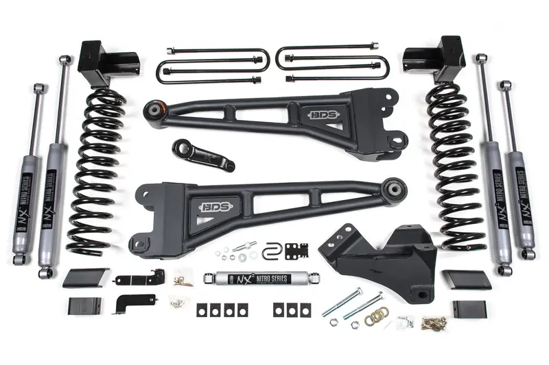 4 Inch Lift Kit W/ Radius Arm | Ford F350 Super Duty Drw (17-19) 4Wd | Gas 2