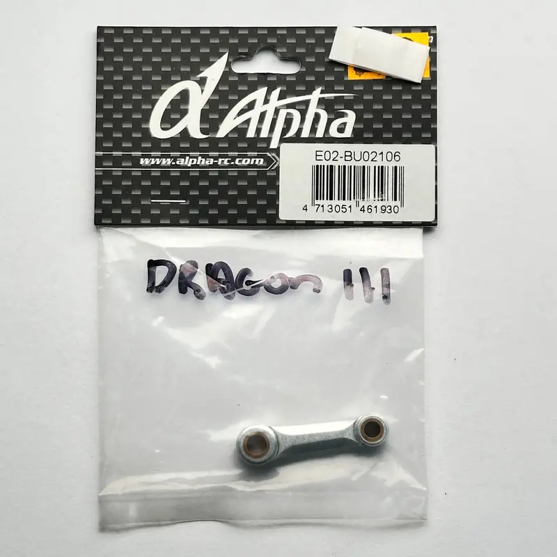 Alpha E02-Bu02106 Connecting Rod Dragon Iii Nitro Part [Scratch & Dent] 1