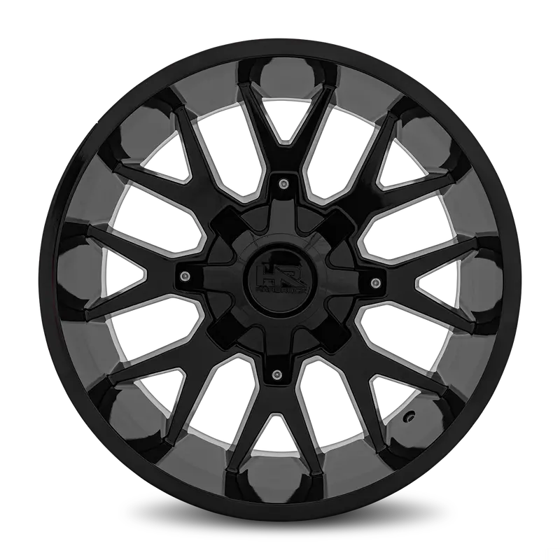Aluminum Wheels Affliction 20X9 8X170 0 125.2 Gloss Black Hardrock Offroad 1