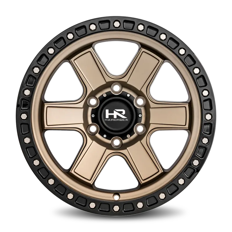 Aluminum Wheels H104 17X9 6X139.7 1 108 Matte Bronze-Black B/L Hardrock Offroad 1