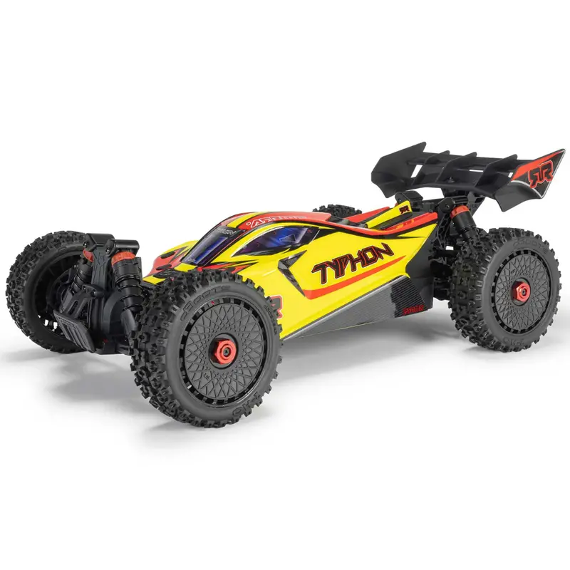 Arrma Typhon Mega 665 4X4 1/8 Brushed Buggy Rtr Yellow Ara4206v4t2 1