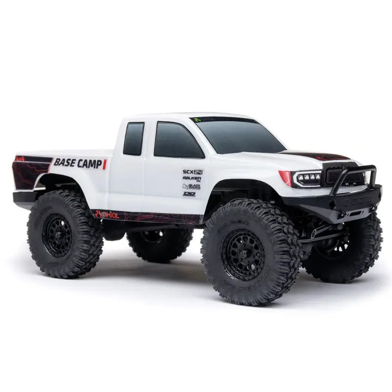 Axial Scx24 Base Camp 1/24 Rock Crawler Rtr White Axi-1219T1 1