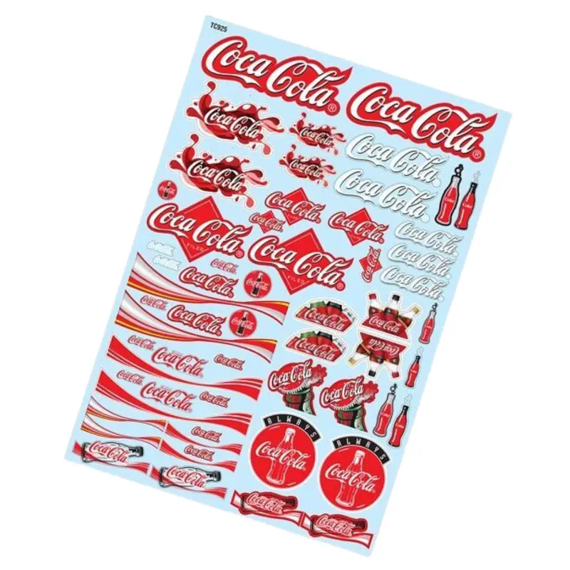 Bodyworx Stickers Coca Cola 1/10Th A4 Bwx-St043 1