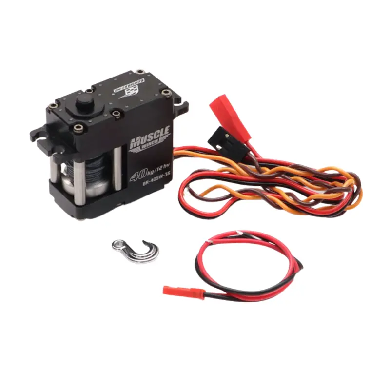 Boom Racing 3S Muscle Winch High Voltage 40Kg Waterproof Servo Winch Br-40Sw-3S 1