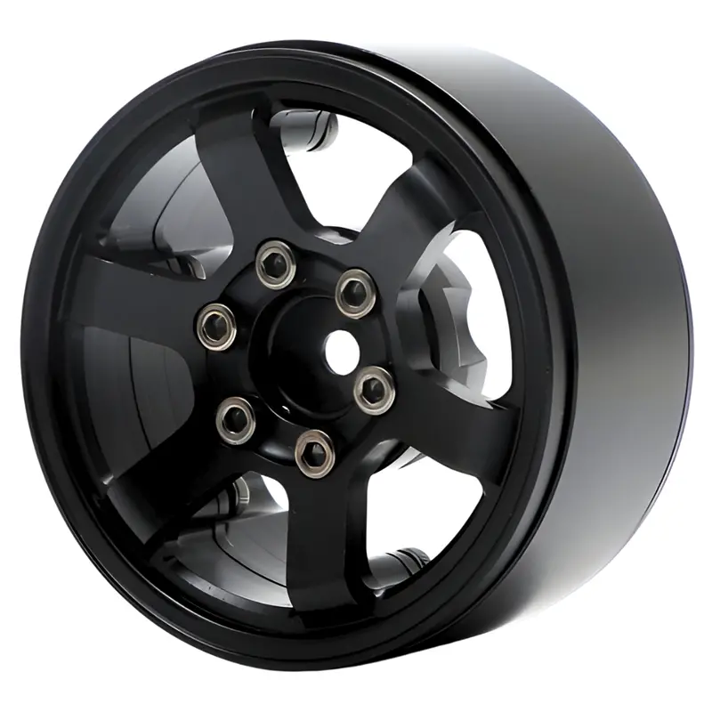 Boom Racing Te37lg Krait 1.9 Beadlock Crawler Wheels (4) Black Brw780914bk 1