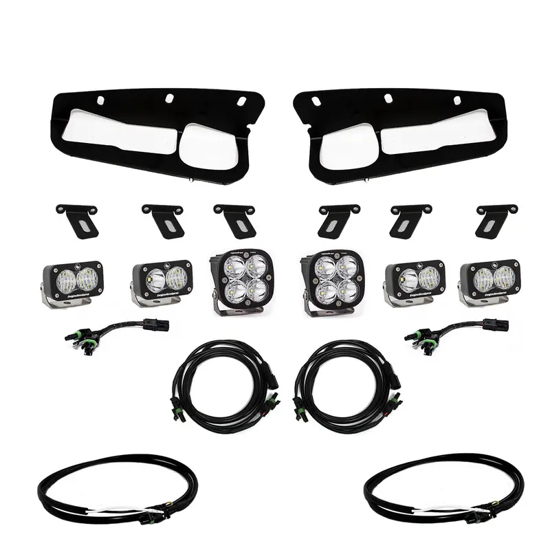 Bronco Fog Pocket Kit 21-Up Ford Bronco Pro W/Upfitter Baja Designs 1