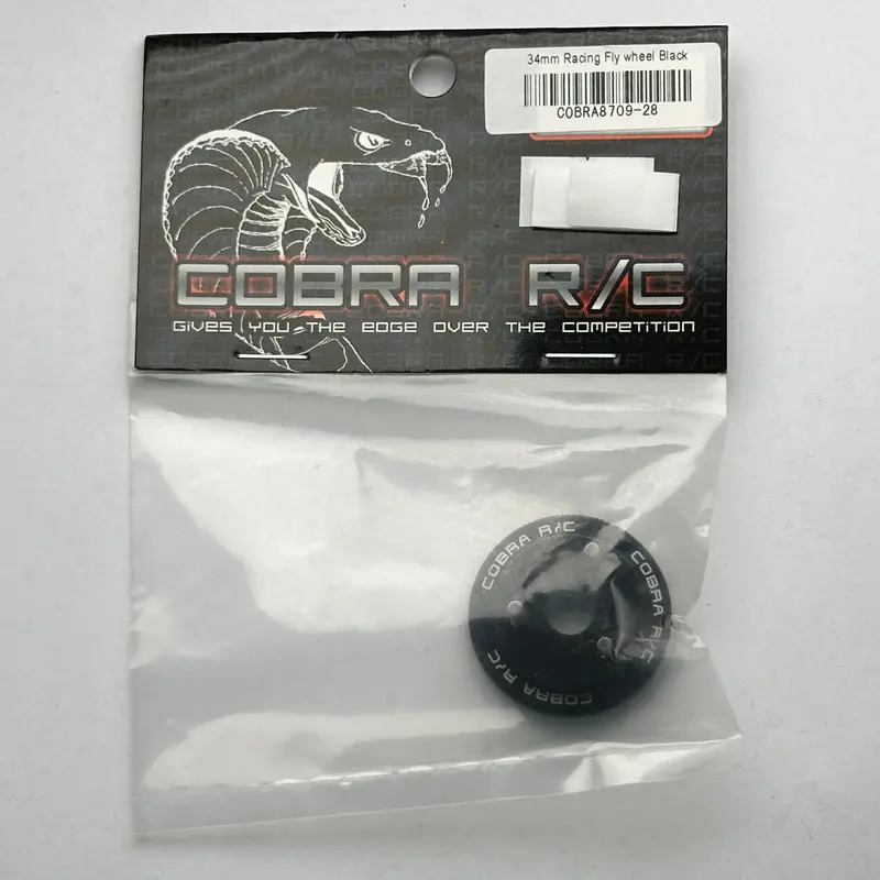 Cobra 34Mm Racing Flyeheel 3 Pin Black Nitro Part [Scratch & Dent] 1