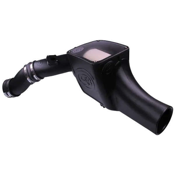 Cold Air Intake For 03-07 Ford F250 F350 F450 F550 V8-6.0L Powerstroke Dry Extendable White 1