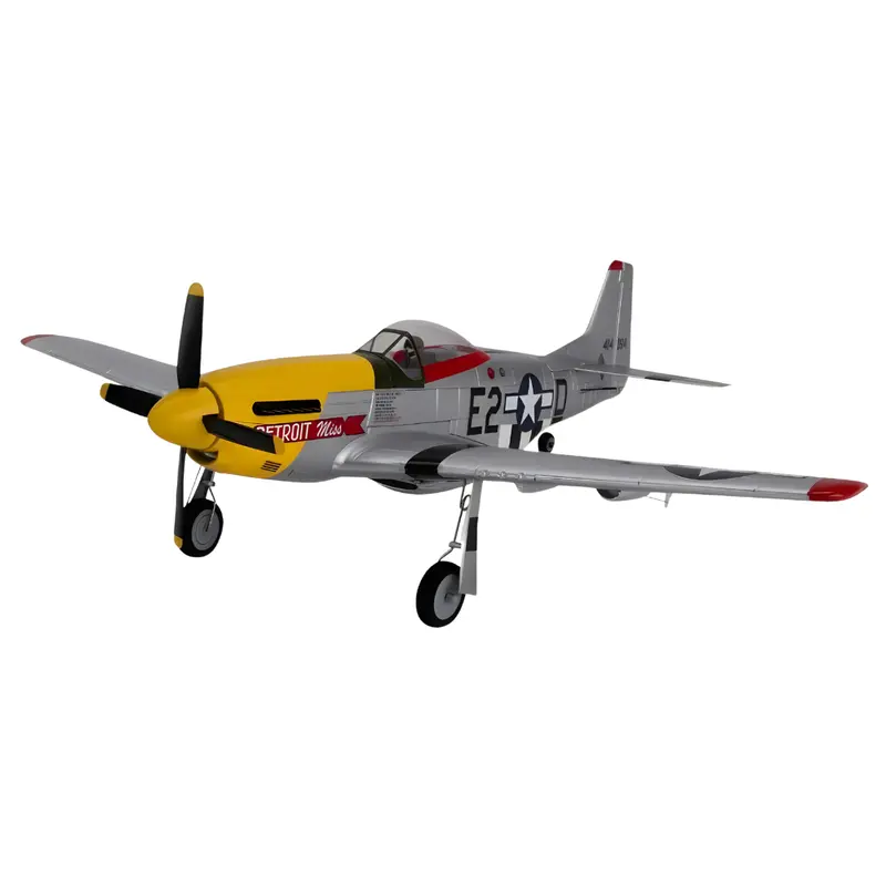 E-Flite Umx P-51D Mustang Miss Detroit Rc Plane, Bnf Basic Eflu7350 1