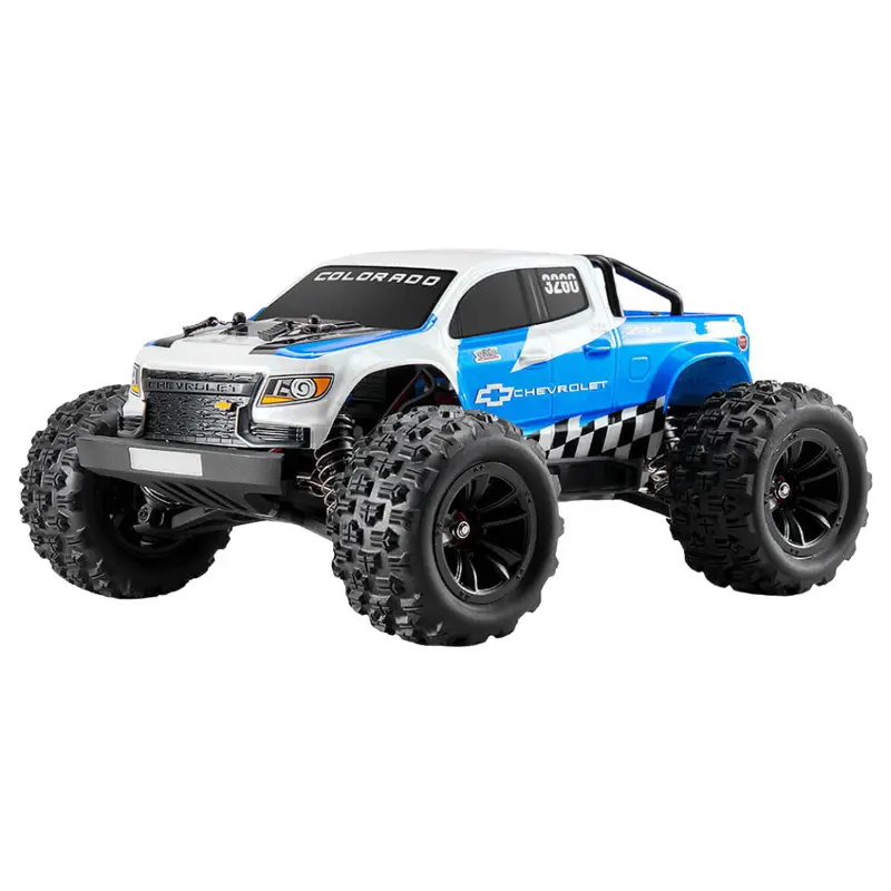 Eazy Rc 1/18 Chevrolet Colorado Brushless Rtr Rc Monster Truck Blue Ez11841rtrbu 1