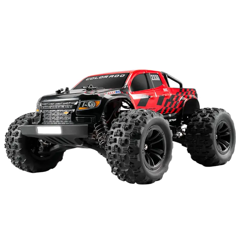 Eazy Rc 1/18 Chevrolet Colorado Brushless Rtr Rc Monster Truck Red Ez11841rtrrd 1