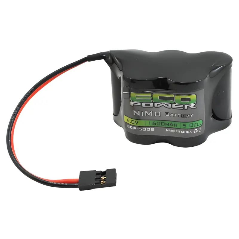 Ecopower Ecp5008 5 Cell Nimh Receiver Battery 6.0V 1600Mah Hump 1