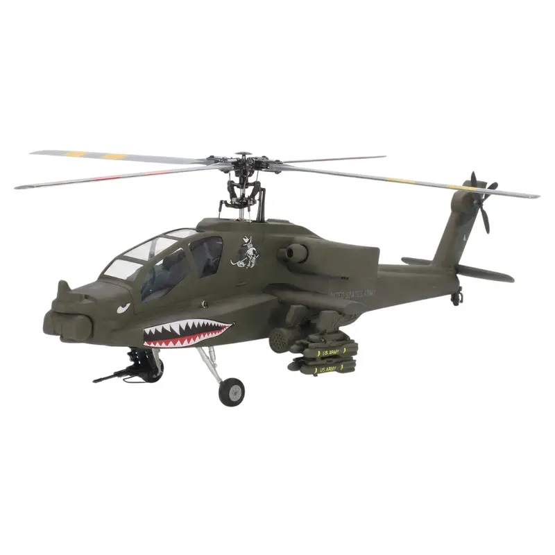 Flishrc Ah64 Apache 500 Size Gps Scale Rtf Rc Helicopter Olive Fl500v2ah64o 1