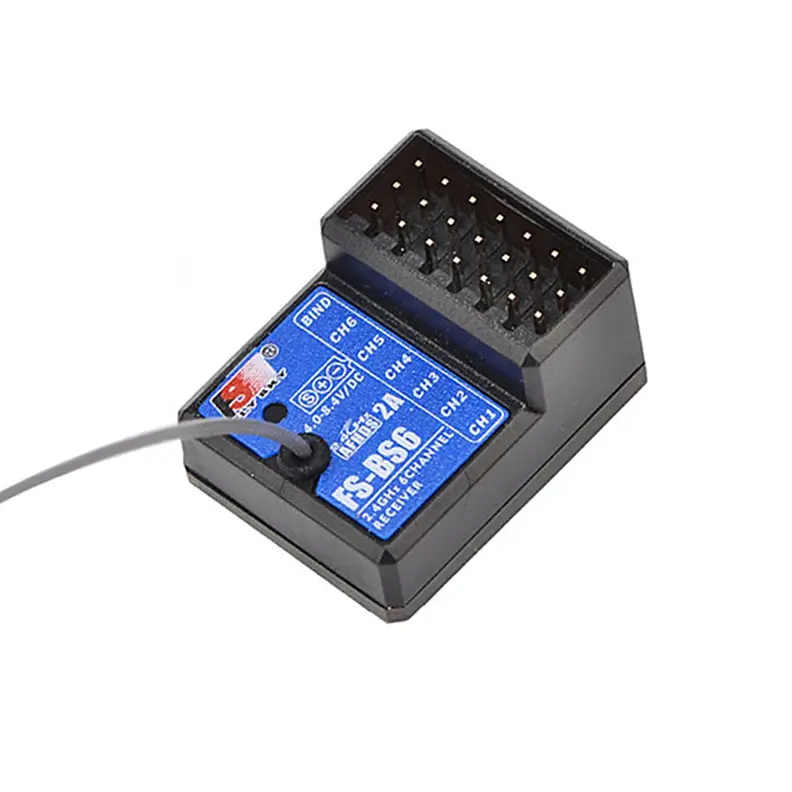Flysky 2.4G 6 Channel Bs6 Rc Receiver For Fs-Gt5 Transmitter Fs-Bs6 1