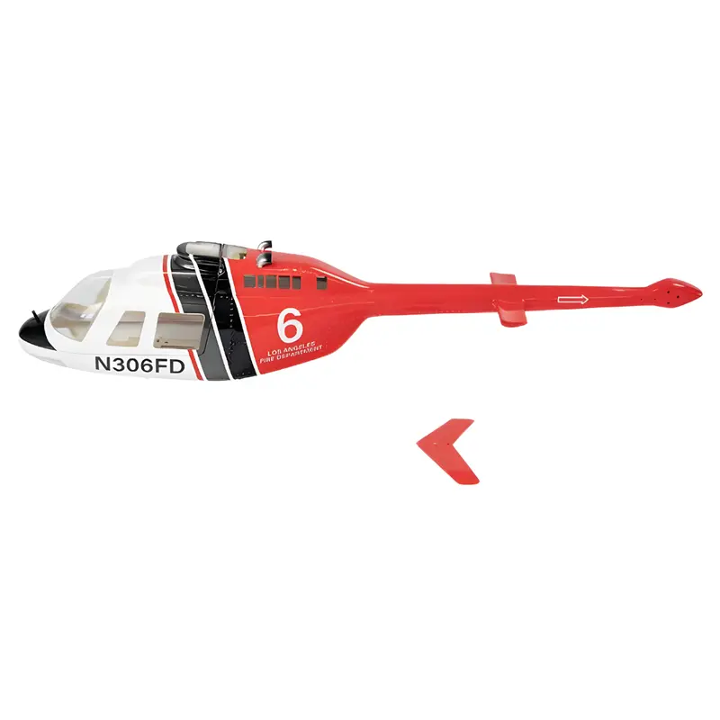 Flywing Bell-206 Helicopter Scale Fuselage Fs45 1