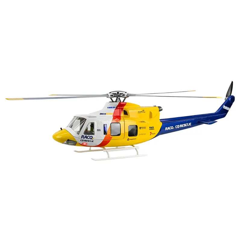 Flywing Bell 412 Ace 470 Rc Helicopter 810Mm Gps Yellow Blue Rtf 1034620069 1