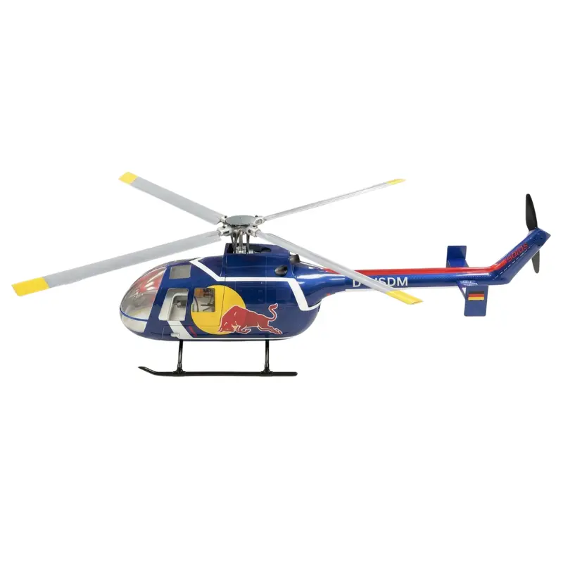 Flywing Mbb Bo-105 Rtf Rc Gps Helicopter 450L Scale Red Bull Fw105gprb 1