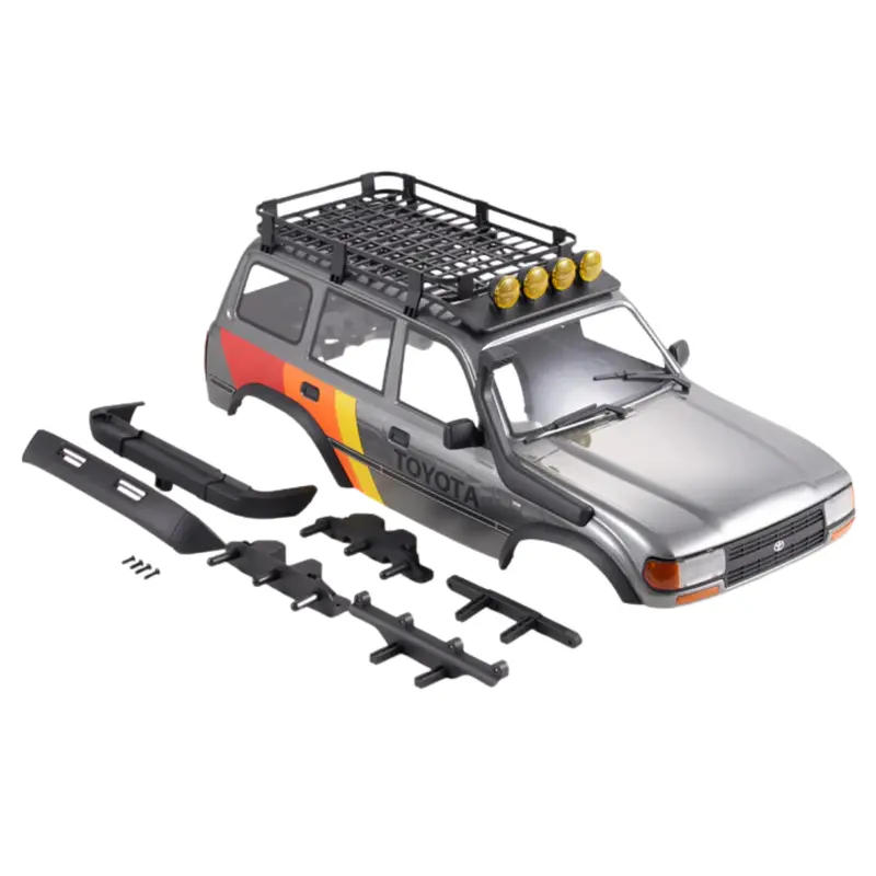 Fms Fcx10 Toyota Lc80 Car Body Assembly Painted Grey C3687 1