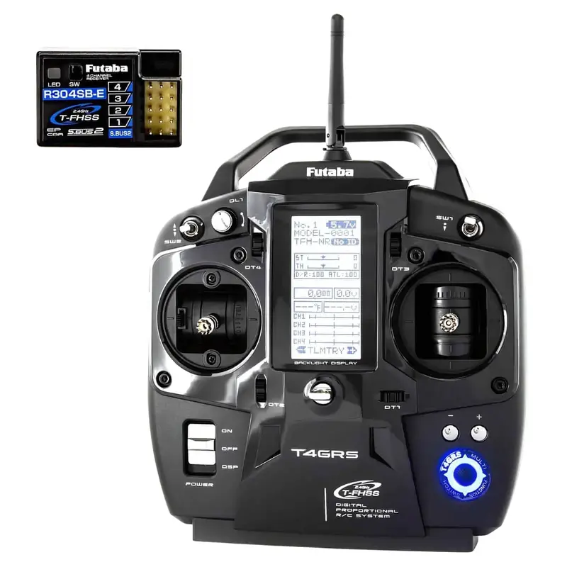 Futaba 4Grs 2.4Ghz Stick Transmitter & R314sb Receiver Telemetry 4Grsr314sb 1