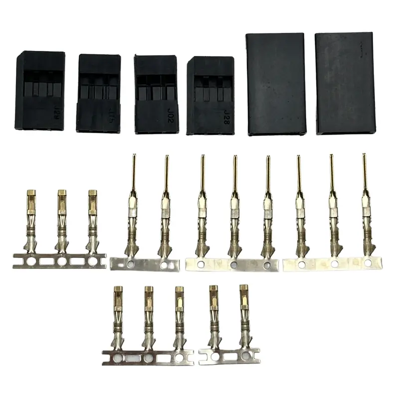 Futaba Servo Connector Plug 2 Pairs W/ Metal Connectors (2 Spare) 1