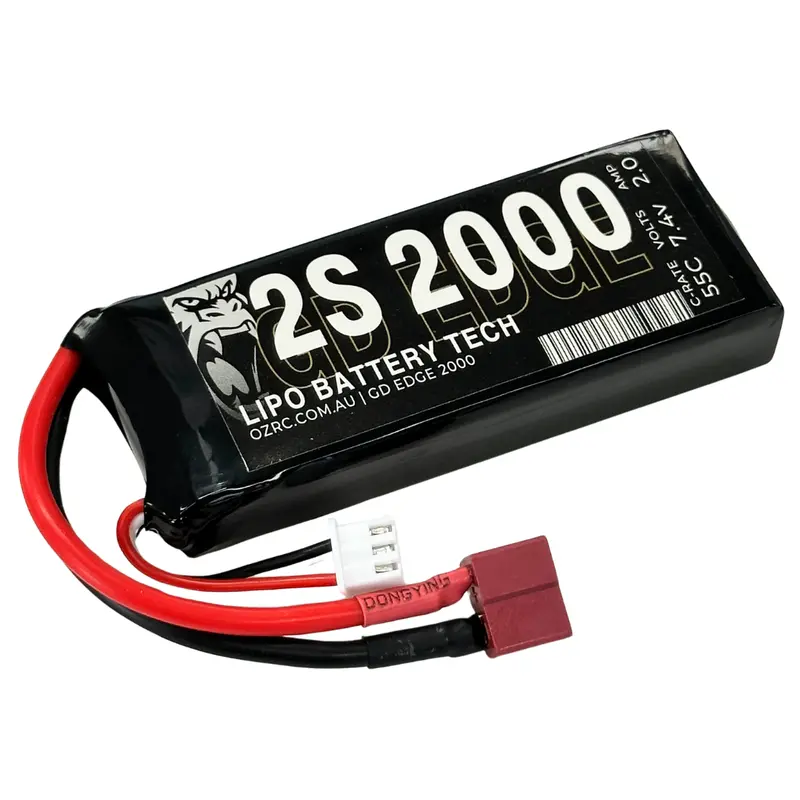 Gd Edge 2000Mah 2S 7.4V 55C Lipo Battery W/ Deans Connector 1