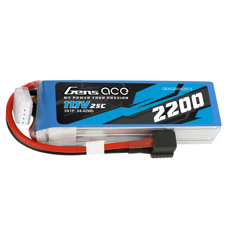 Gens Ace 3S 2200Mah 11.1V 25C Soft Case Lipo Battery W/ Deans Gea22003s25t3 1