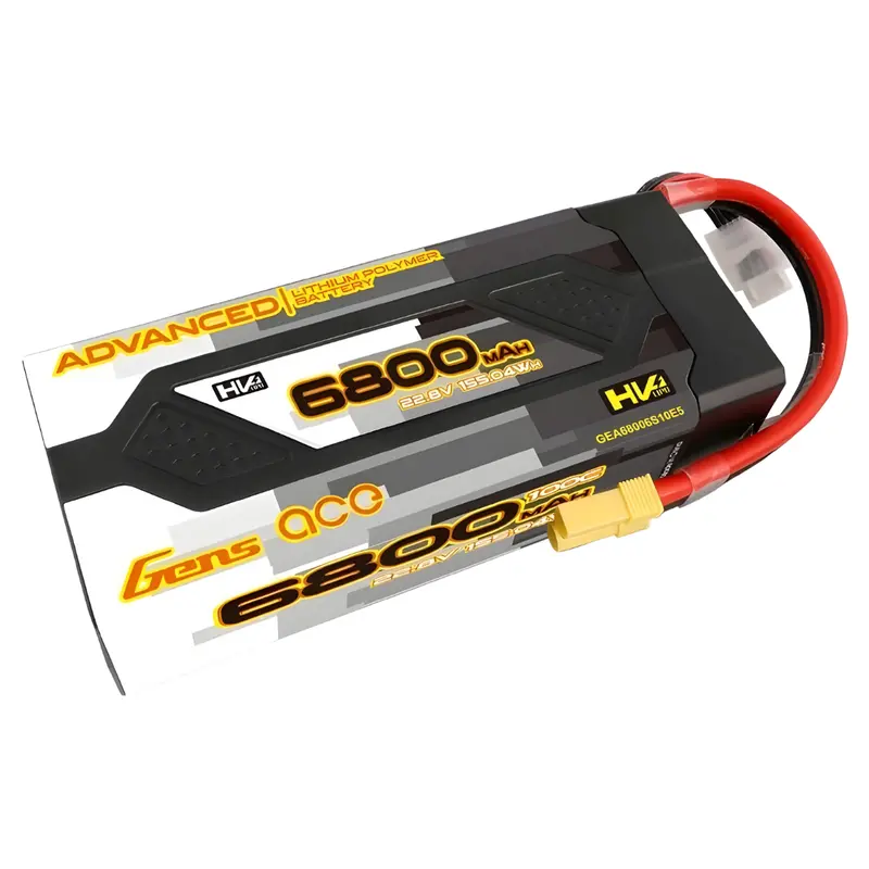 Gens Ace 6S Advanced 6800Mah 22.2V 100C Lipo Battery (Ec5) Gea68006s10e5 1