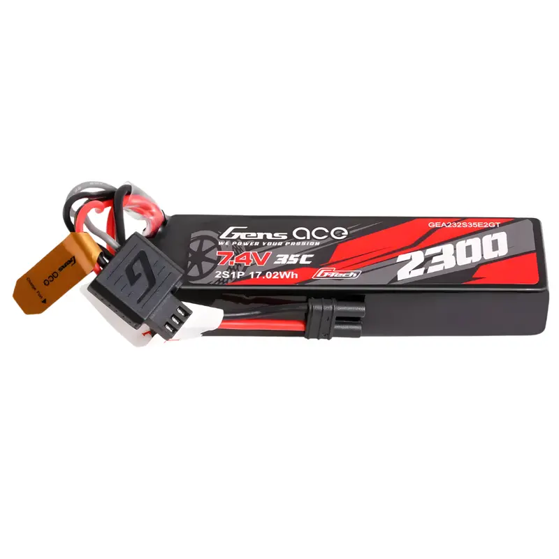 Gens Ace G-Tech 2300Mah 2S 7.4V 35C Lipo Iec2 Gea232s35e2gt 1