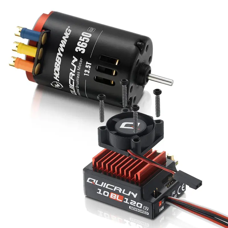 Hobbywing Quicrun 10Bl120 G2 Esc 3650 Sl 10.5T G2 Brushless Combo 38020382 1
