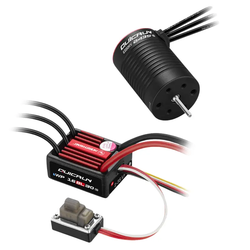 Hobbywing Quicrun Wp16bl30 G2 Esc With 2435Sl 6500Kv G3 Motor Combo 38030003 1