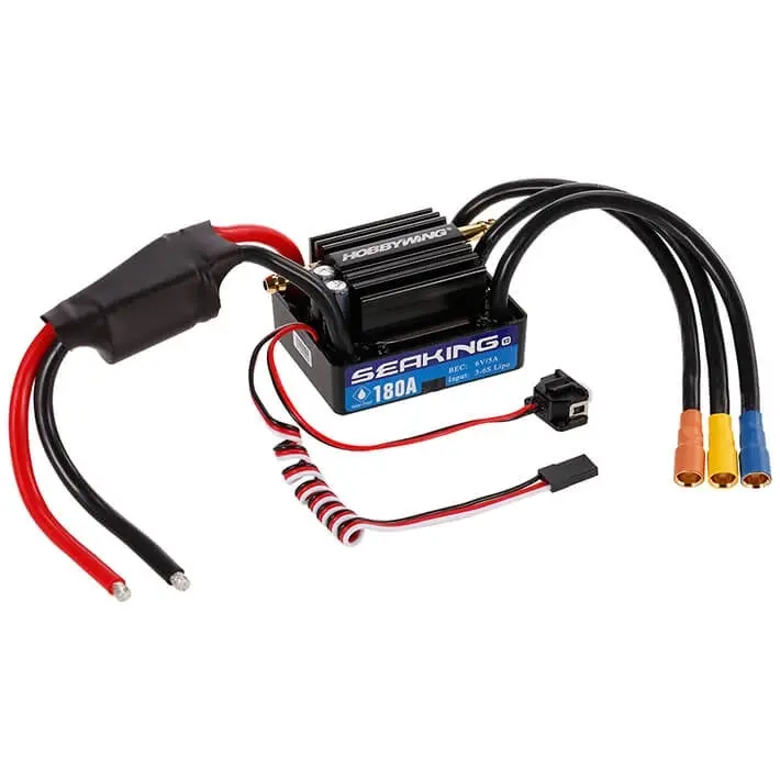 Hobbywing Seaking 180A V3 Brushless Marine Rc Boat 2S-6S Lipo Esc 30302401 1