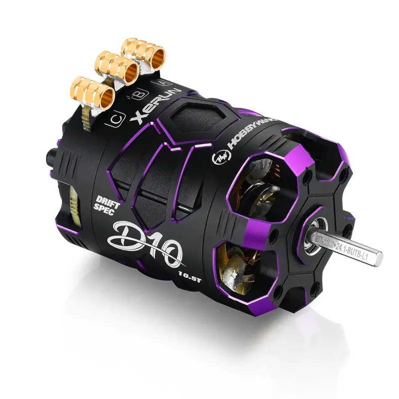 Hobbywing Xerun D10-13.5T Purple Drift Spec Rc Brushless Motor 30401139 1