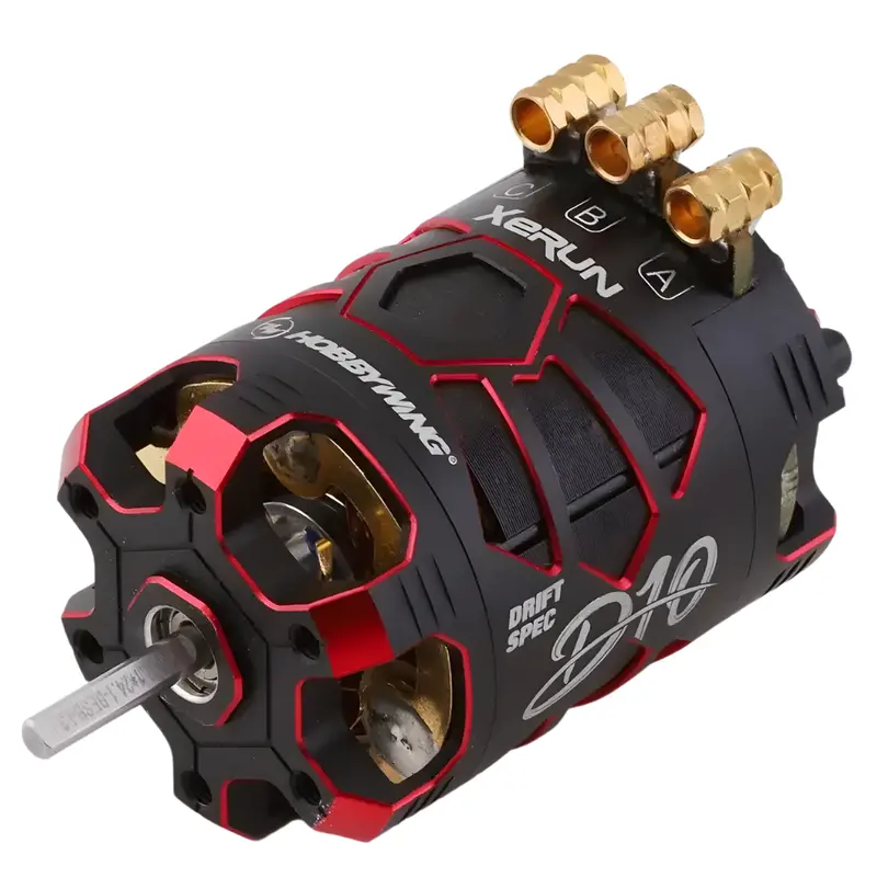 Hobbywing Xerun D10 13.5T Red Drift Spec Sensored Motor Hw30401138 1