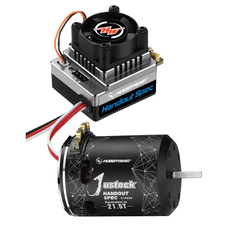 Hobbywing Xr10 Justock Handout Esc And 21.5T 2100Kv Motor Combo 38020342 1