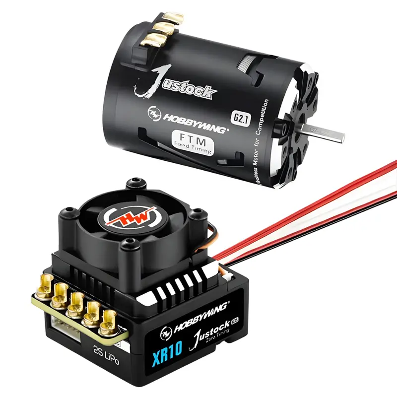 Hobbywing Xr10 Justock Js2 G3s Esc G2.1 21.5T Brushless Motor Esc Combo 38020373 1