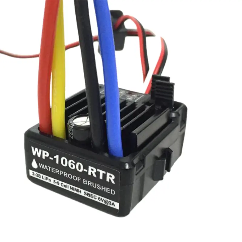 Hobbyworks 60A Brushed 1060 Esc Rc Car Waterproof Tamiya Connector 1