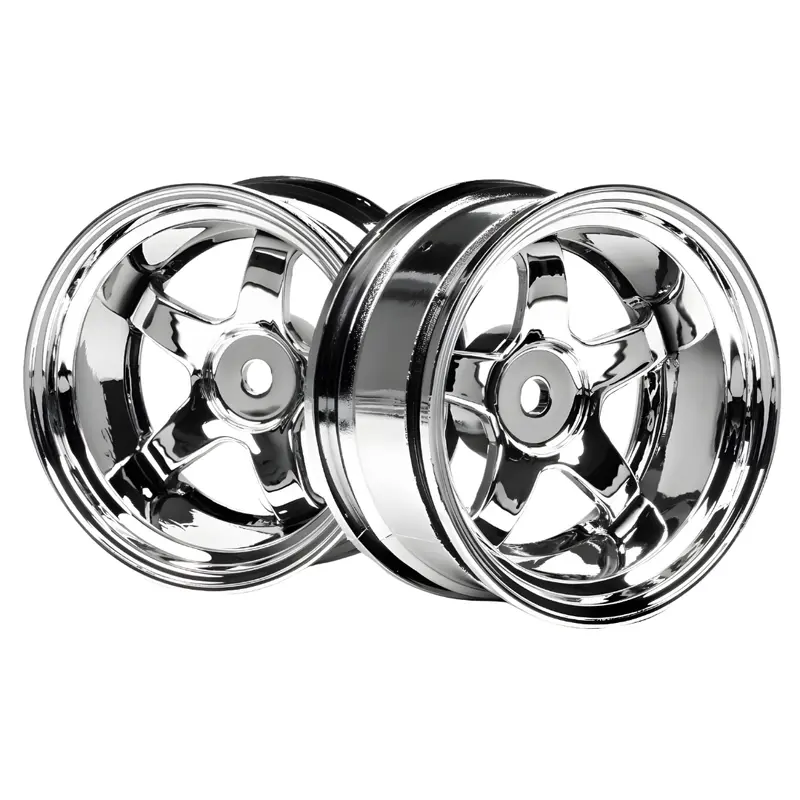 Hpi 1/10 Work Meister S1 26Mm Chrome Wheels (9Mm Offset) 2Pcs 3593 1