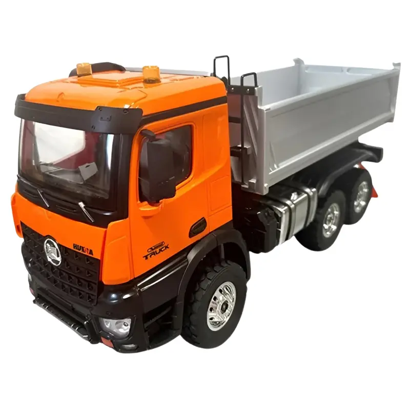 Huina 1598 Rtr Rc Dump Truck 1/14 Scale Abs & Metal Construction Orange Hn1598 1