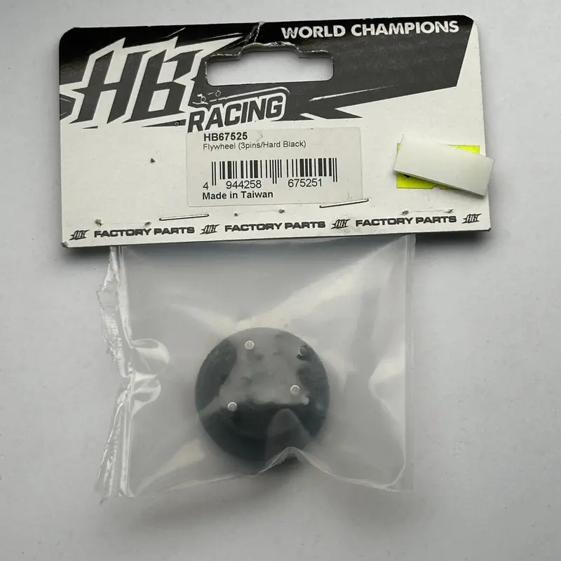 Hv Racing Hb67525 Flywheel 3 Pins Hard Black Nitro Part [Scratch & Dent] 1