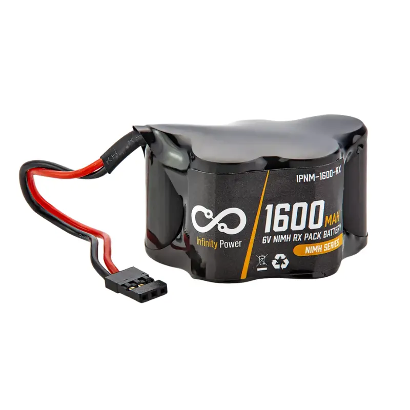 Infinity Power 6V 1600Mah Hump Pack Nimh Battery W/ Futaba Connector Ipnm-1600-Rx 1