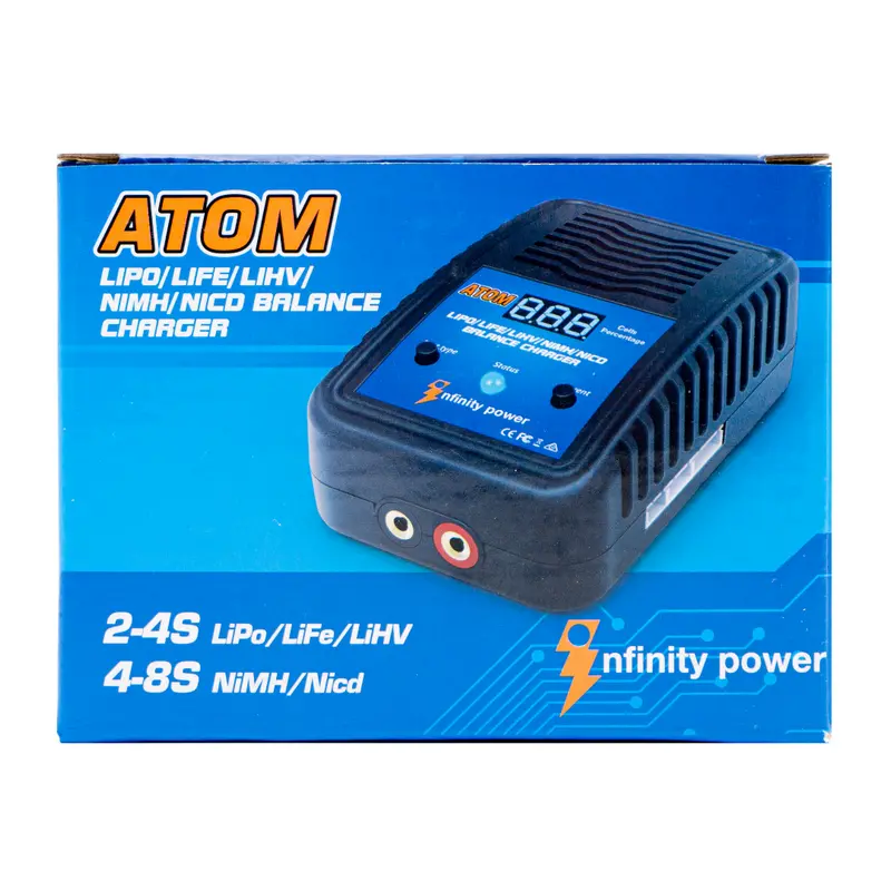 Infinity Power Atom Lipo Life Lihv 2-4S Nimh Nicd 4-8S Balance Charger Ip-Atom 1