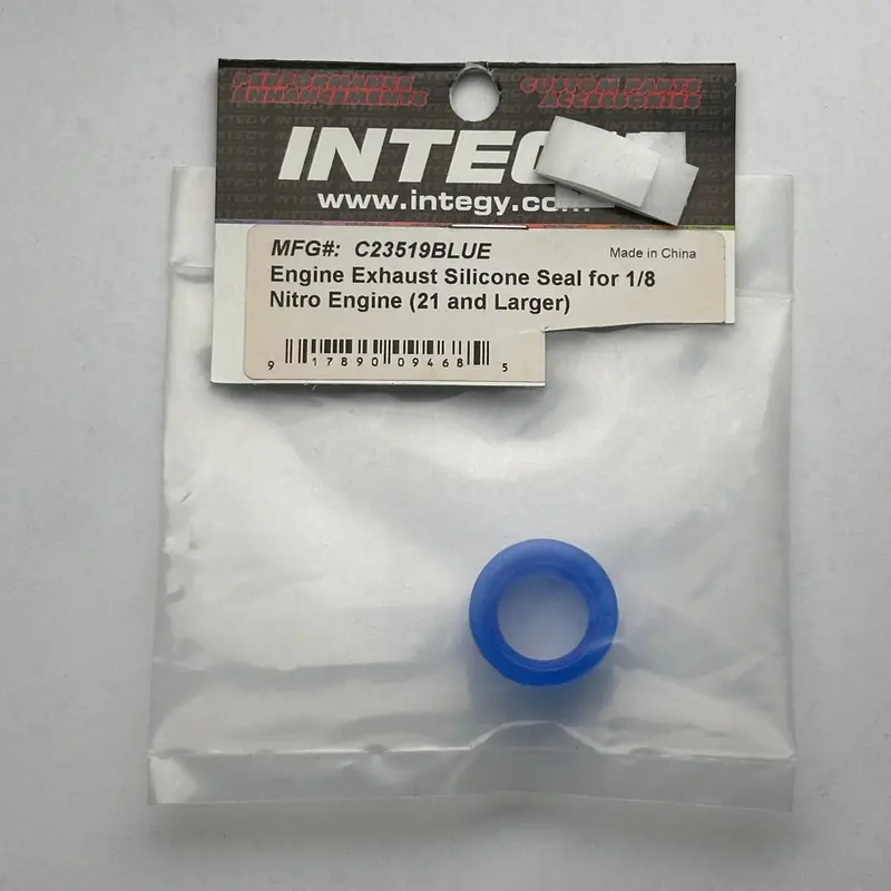 Integy C23519blue Exhaust Seal 1/8 .21 Nitro Part [Scratch & Dent] 1