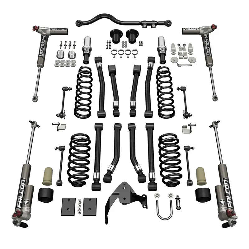 Jeep Jk 2 Door Alpine Ct3 Suspension System 3 Inch Lift W/ Falcon 3.3 Shocks 07-18 Wrangler Jk 1