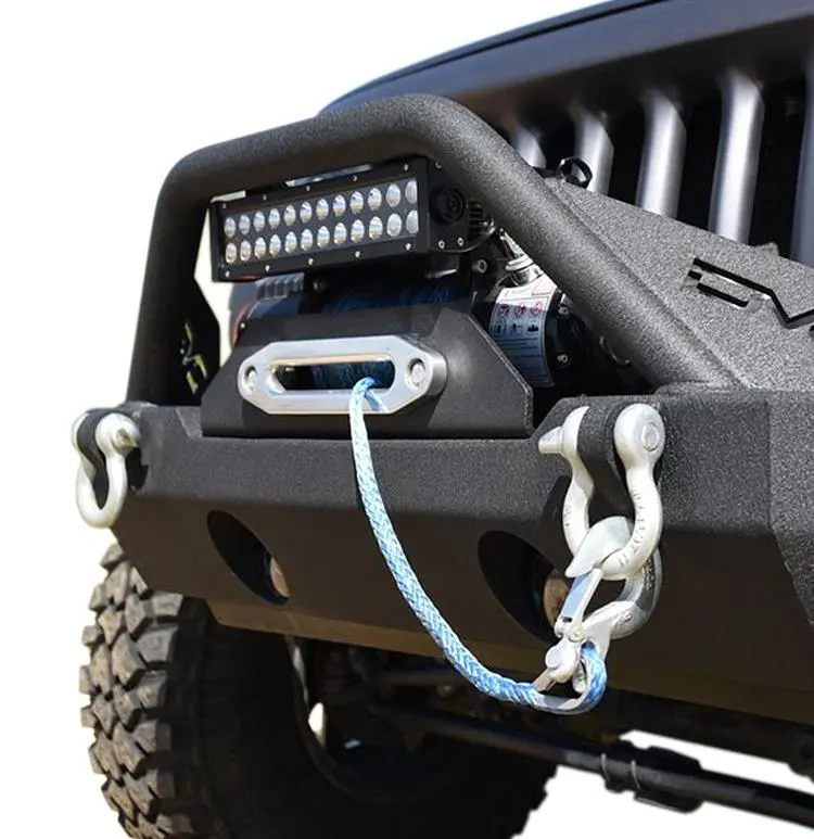 Jeep Jk/Jl Front Bumper W/Fog Light Holes Fs-15 07-18 Wrangler Jk/Jl Steel Stubby 1