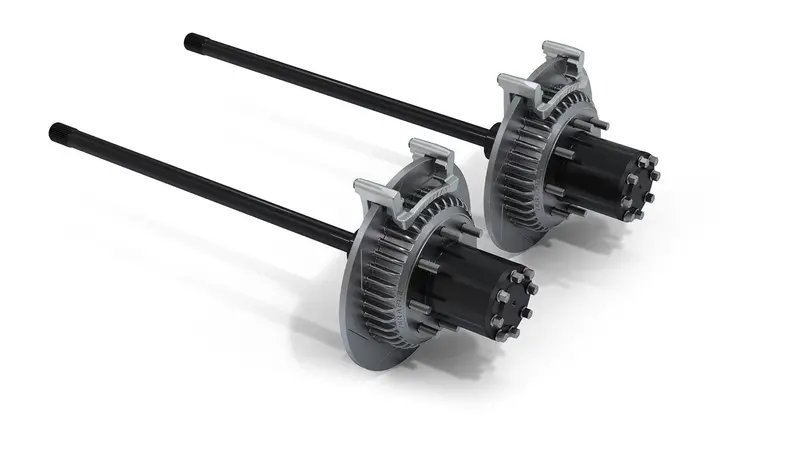 Jeep Jk Rear Crd60 8-Lug Full-Float Conversion Kit W/ Performance Slotted Rotors For 3 Inch Tube 07-18 Wrangler Jk 1