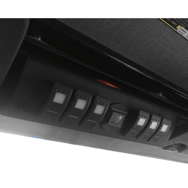 Jk 6 Switch Panel With Dual Lit Led Amber Switches W/Genesis Adapter 07-08 Wrangler Jk (G Screen Not Included) 1