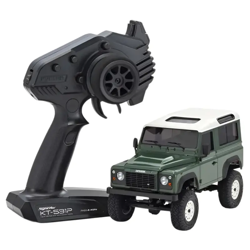 Kyosho Mini-Z 4X4 Rtr Land Rover Defender 90 Rc Crawler Green 32531Gr 1